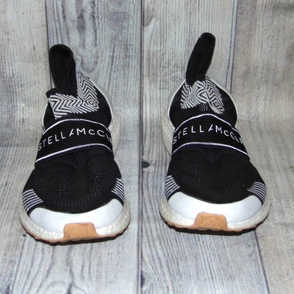 STELLA McCARTNEY X ADIDAS Ultraboost X 3D Knit Black Sneakers Womens Size 8.5 - Picture 4 of 7